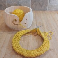 Ciotola porta gomitolo in legno